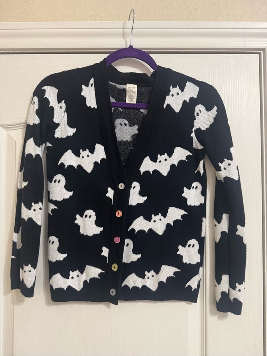 Eleanor Rose Other - Eleanor Rose Black & White Ghost and Bat Cardigan